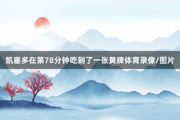 凯塞多在第78分钟吃到了一张黄牌体育录像/图片